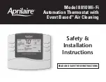 Preview for 1 page of Aprilaire 8810 Safety & Installation Instructions