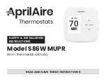 Aprilaire S86W MUPR Safety & Installation Instructions preview