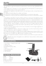 Preview for 2 page of APRILIA AHC 5018 Instruction Manual