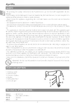 Preview for 2 page of APRILIA AHD 2120 Instruction Manual