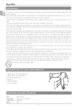 Preview for 4 page of APRILIA AHD 2120 Instruction Manual