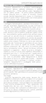 Preview for 11 page of APRILIA AHS 2013 Instruction Manual