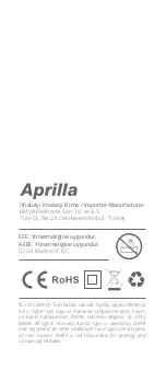 Preview for 16 page of APRILIA AHS 2018 User Manual