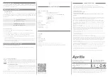 Preview for 4 page of APRILIA ALM 9905 Instruction Manual