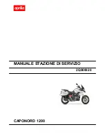 Предварительный просмотр 1 страницы APRILIA CAPONORD 1200 Service Station Manual