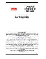 Предварительный просмотр 2 страницы APRILIA CAPONORD 1200 Service Station Manual