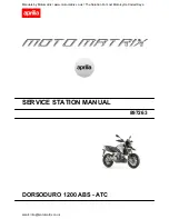 Preview for 1 page of APRILIA DORSODURO 1200 ABS - ATC Service Station Manual