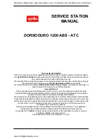 Preview for 2 page of APRILIA DORSODURO 1200 ABS - ATC Service Station Manual