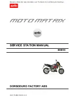 Предварительный просмотр 1 страницы APRILIA DORSODURO FACTORY ABS 2011 Service Station Manual