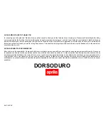 APRILIA DORSODURO Manual preview
