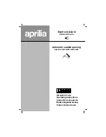 Preview for 1 page of APRILIA ELECTRONIC ALARM - 2007-2008 Manual