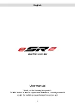 APRILIA eSR2 User Manual preview