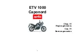 Предварительный просмотр 9 страницы APRILIA ETV 1000 Caponord Manual