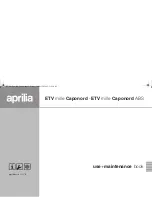 APRILIA ETV mille Caponord Use And Maintenance Book preview