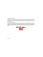 Preview for 1 page of APRILIA NA 850 MANA - 03-2008 Manual