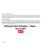 APRILIA PEGASO 650 FACTORY Manual preview