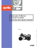 Preview for 1 page of APRILIA RS 250 Service And Repair Manual