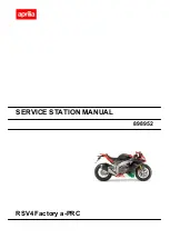 Предварительный просмотр 1 страницы APRILIA RSV4 Factory a-PRC 2009 Service Station Manual