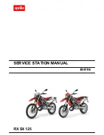 APRILIA RX 125 Service Station Manual preview