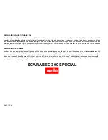 APRILIA SCARABEO 300 SPECIAL Manual preview