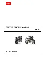 Предварительный просмотр 1 страницы APRILIA SL 750 SHIVER Service Station Manual