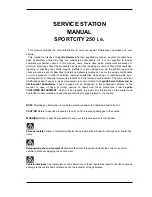 Preview for 3 page of APRILIA SportCity 250 ie Service Manual