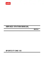 Предварительный просмотр 1 страницы APRILIA SPORTCITY ONE 125 Service Station Manual