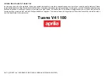 Предварительный просмотр 1 страницы APRILIA Tuono V4 1100 2021 Manual