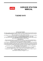 Preview for 2 page of APRILIA TUONO V4 R 2010 Service Station Manual