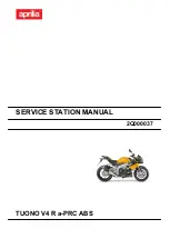 APRILIA TUONO V4 R a-PRC ABS Service Station Manual предпросмотр