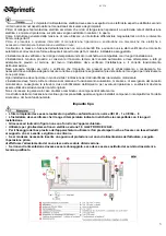 Предварительный просмотр 3 страницы Aprimatic 41626/001 Electrical Installation, Use And Maintenance Instructions