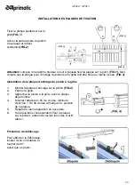 Предварительный просмотр 22 страницы Aprimatic AP423 Mechanical Installation, Use And Maintenance Instructions