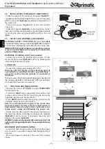 Предварительный просмотр 20 страницы Aprimatic APRIBOX 600 Installation, Use And Maintenance Instructions