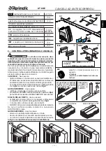 Preview for 5 page of Aprimatic AT 80/E Mechanical Installation, Use And Maintenance Instructions