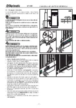 Preview for 9 page of Aprimatic AT 80/E Mechanical Installation, Use And Maintenance Instructions