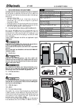 Preview for 37 page of Aprimatic AT 80/E Mechanical Installation, Use And Maintenance Instructions