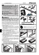 Preview for 38 page of Aprimatic AT 80/E Mechanical Installation, Use And Maintenance Instructions