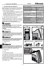 Preview for 48 page of Aprimatic AT 80/E Mechanical Installation, Use And Maintenance Instructions