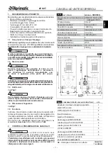 Предварительный просмотр 3 страницы Aprimatic AT 92 T Mechanical Installation, Use And Maintenance Instructions