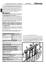 Предварительный просмотр 4 страницы Aprimatic CONTROL NK Electrical Installation, Use And Maintenance Instructions