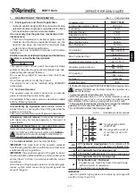 Preview for 13 page of Aprimatic FORTY 5500 Electrical Installation, Use And Maintenance Instructions