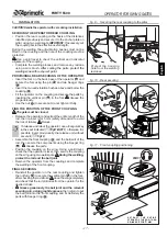 Preview for 17 page of Aprimatic FORTY 5500 Electrical Installation, Use And Maintenance Instructions