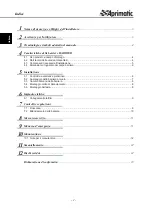 Preview for 2 page of Aprimatic Harrier E25 Installation, Use And Maintenance Instructions