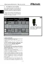 Preview for 10 page of Aprimatic Harrier E25 Installation, Use And Maintenance Instructions