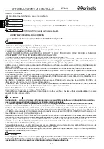 Предварительный просмотр 4 страницы Aprimatic PTR-24 Electrical Installation, Use And Maintenance Instructions