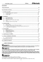 Предварительный просмотр 18 страницы Aprimatic PTR-24 Electrical Installation, Use And Maintenance Instructions