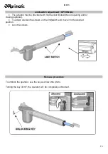 Preview for 16 page of Aprimatic R223 Mechanical Installation, Use And Maintenance Instructions