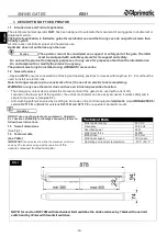 Preview for 14 page of Aprimatic R251FE Installation, Use And Maintenance Instruction