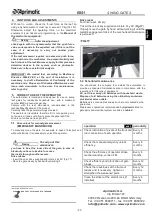 Preview for 21 page of Aprimatic R251FE Installation, Use And Maintenance Instruction