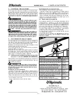 Preview for 51 page of Aprimatic RAIDER 2000 Installation, Use And Maintenance Instructions